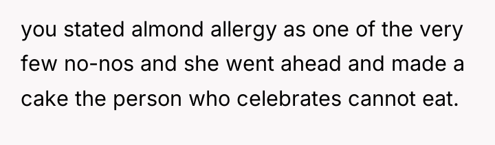 you stated almond allergy as one of the very few...