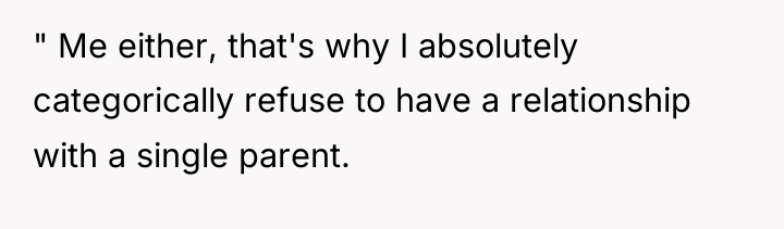 " Me either, that's why I absolutely categorically refuse to...