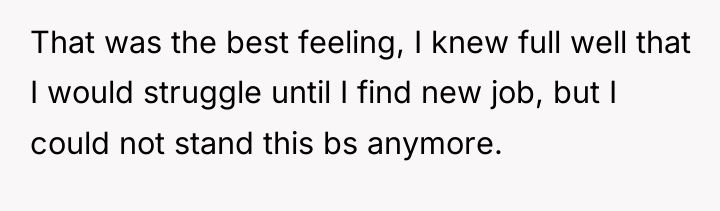 That was the best feeling, I knew full well that...