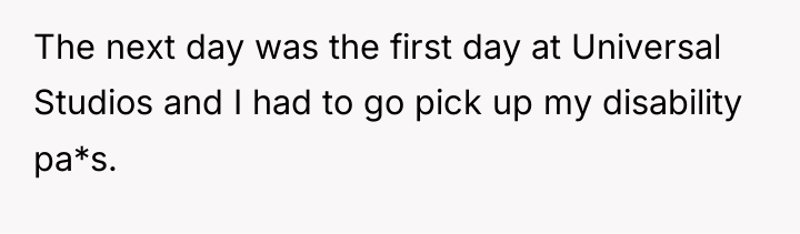 The next day was the first day at Universal Studios...