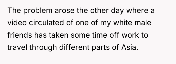 The problem arose the other day where a video circulated...
