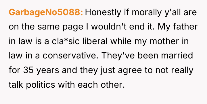 GarbageNo5088 Honestly if morally y'all are on the same page...