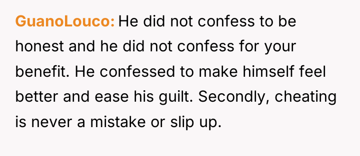 GuanoLouco He did not confess to be honest and he...
