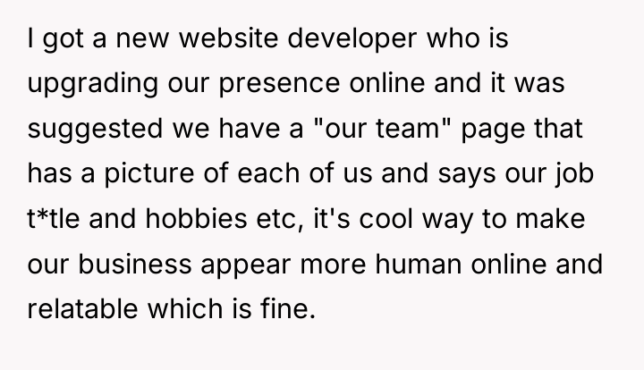 I got a new website developer who is upgrading our...