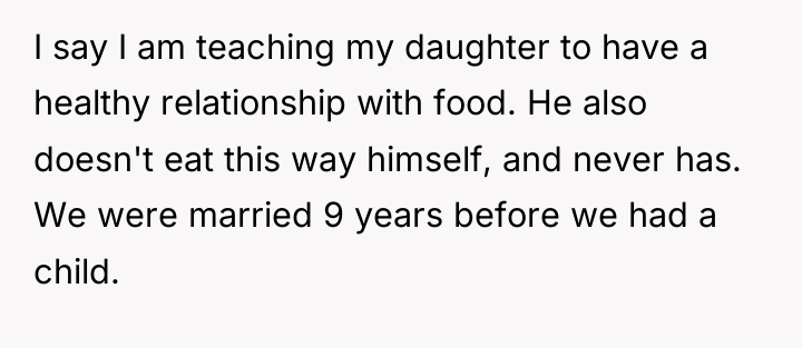 I say I am teaching my daughter to have a...