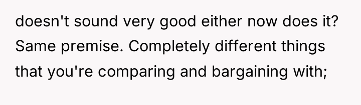 doesn't sound very good either now does it? Same premise....
