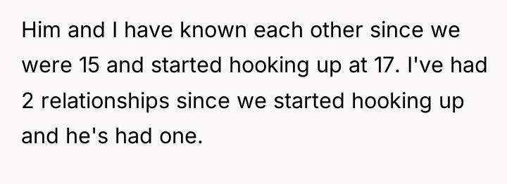 Him and I have known each other since we were...