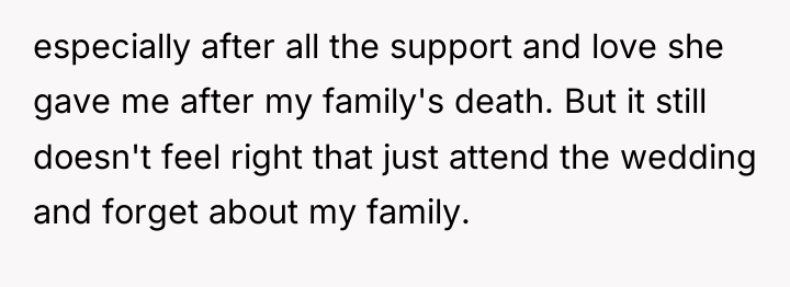 especially after all the support and love she gave me...