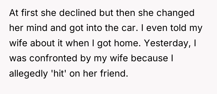 At first she declined but then she changed her mind...