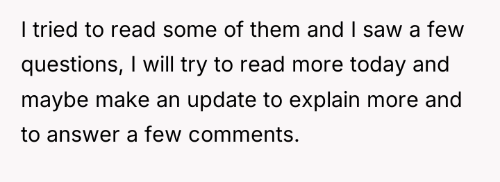 I tried to read some of them and I saw...