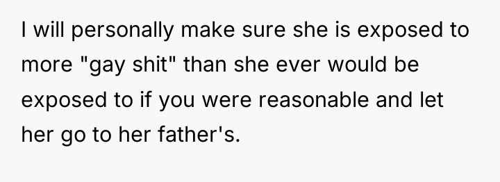 I will personally make sure she is exposed to more...