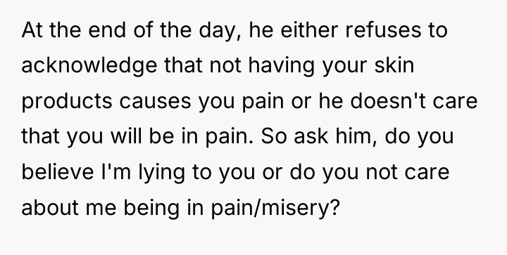 At the end of the day, he either refuses to...