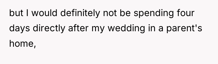 but I would definitely not be spending four days directly...