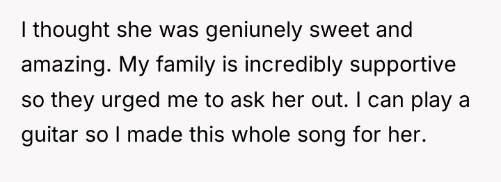 I thought she was geniunely sweet and amazing. My family...