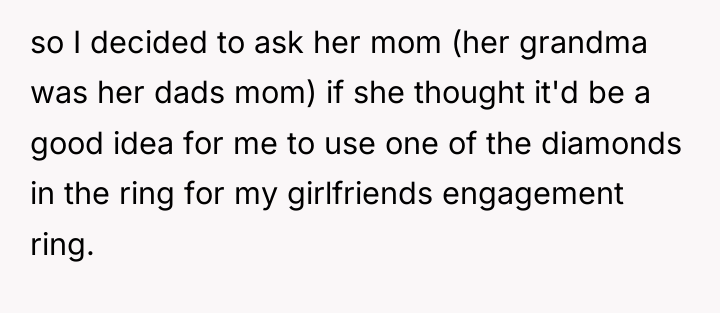 so I decided to ask her mom (her grandma was...