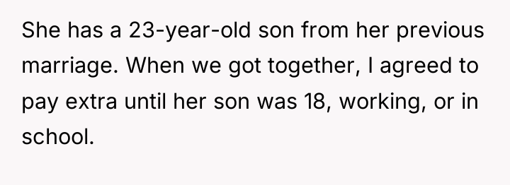 She has a 23-year-old son from her previous marriage. When...