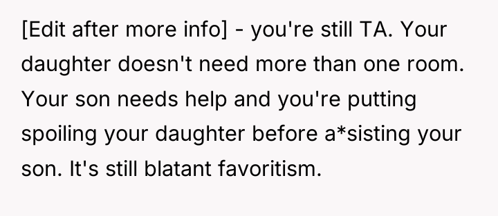 [Edit after more info] - you're still TA. Your daughter...