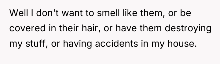 Well I don't want to smell like them, or be...