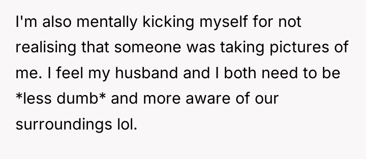 I'm also mentally kicking myself for not realising that someone...