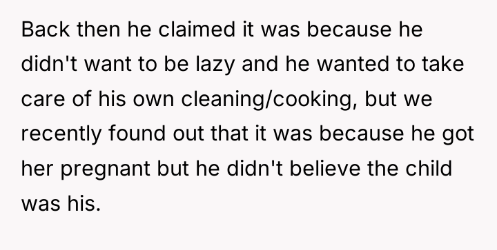Back then he claimed it was because he didn't want...