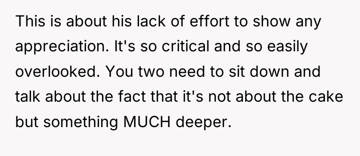 This is about his lack of effort to show any...