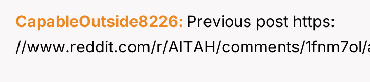 CapableOutside8226 Previous post https: //www.reddit.com/r/AITAH/comments/1fnm7ol/aitah_for_telling_my_husband_that_he_absolutely/