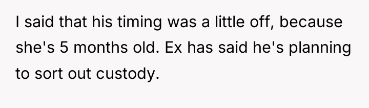 I said that his timing was a little off, because...