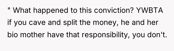 " What happened to this conviction? YWBTA if you cave...