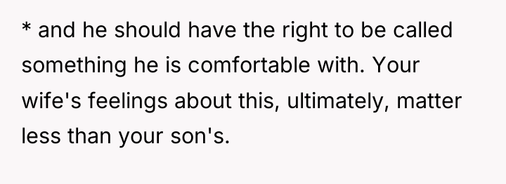 * and he should have the right to be called...