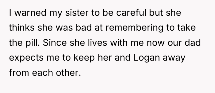 I warned my sister to be careful but she thinks...