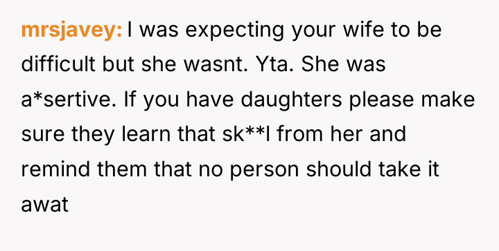 mrsjavey I was expecting your wife to be difficult but...