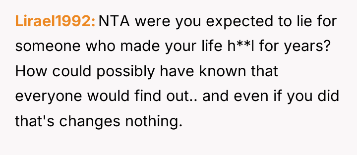 Lirael1992 NTA were you expected to lie for someone who...