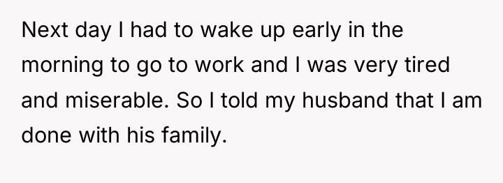 Next day I had to wake up early in the...