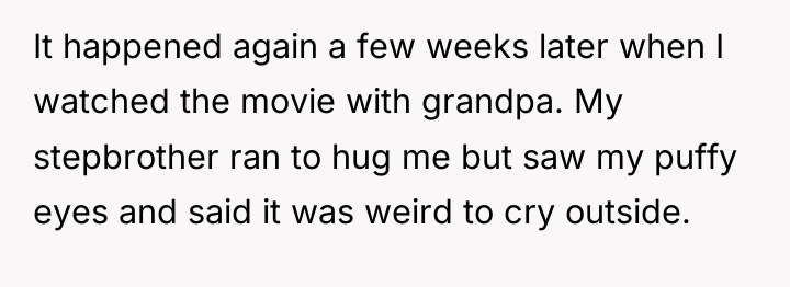 It happened again a few weeks later when I watched...