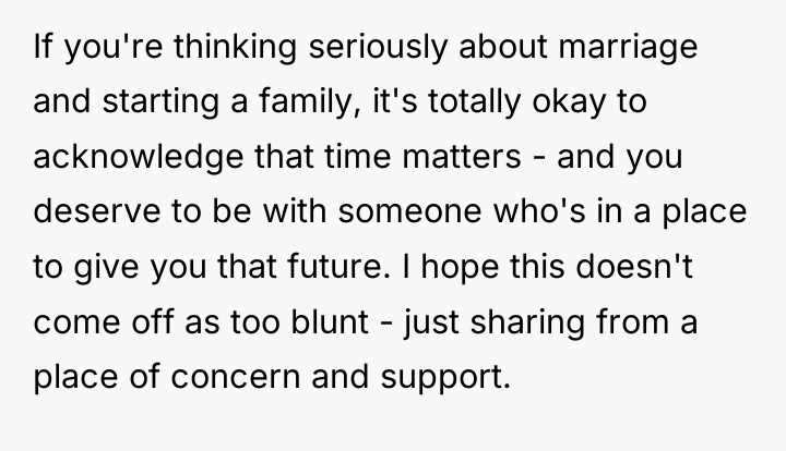 If you're thinking seriously about marriage and starting a family,...