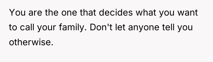 You are the one that decides what you want to...