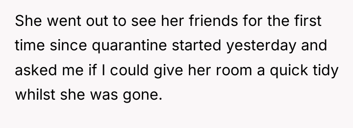 She went out to see her friends for the first...