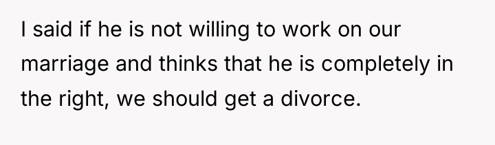 I said if he is not willing to work on...
