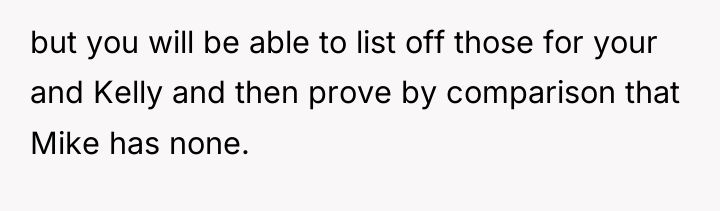 but you will be able to list off those for...