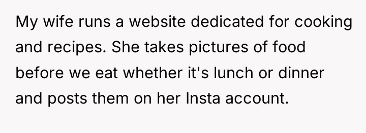 My wife runs a website dedicated for cooking and recipes....