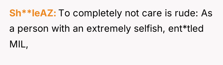 Sh**leAZ To completely not care is rude: As a person...