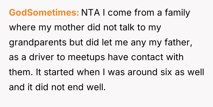 GodSometimes NTA I come from a family where my mother...