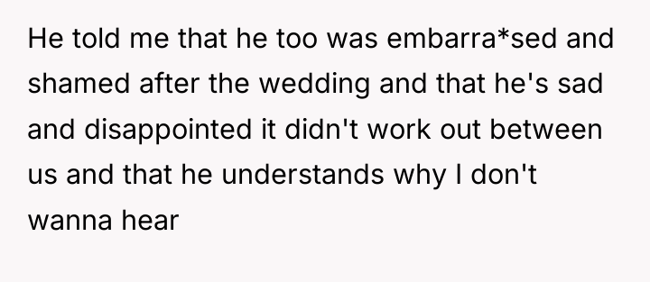 He told me that he too was embarra*sed and shamed...