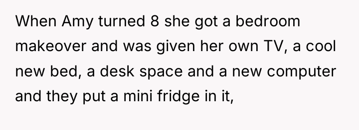 When Amy turned 8 she got a bedroom makeover and...