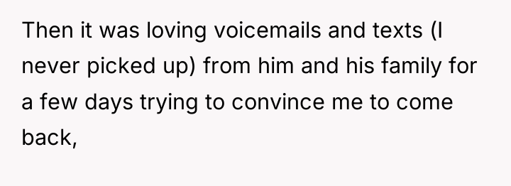 Then it was loving voicemails and texts (I never picked...