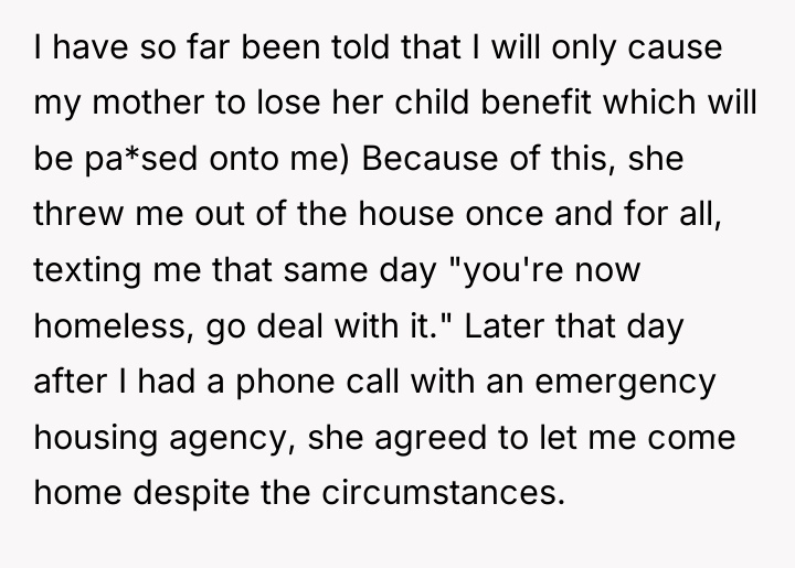 I have so far been told that I will only...