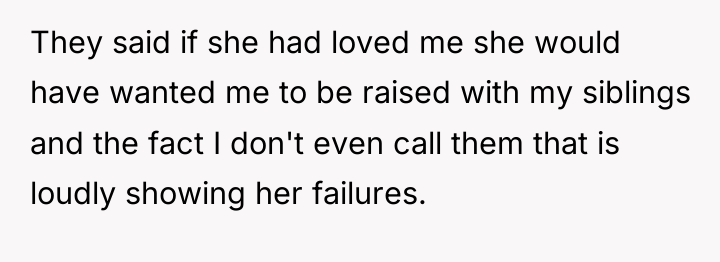 They said if she had loved me she would have...