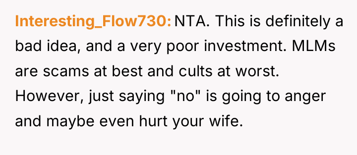Interesting_Flow730 NTA. This is definitely a bad idea, and a...