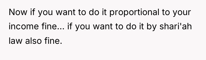Now if you want to do it proportional to your...