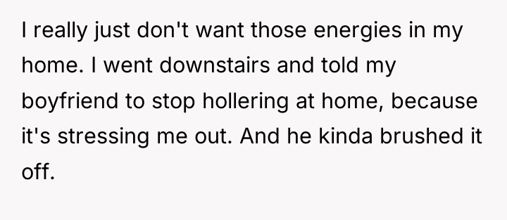 I really just don't want those energies in my home....